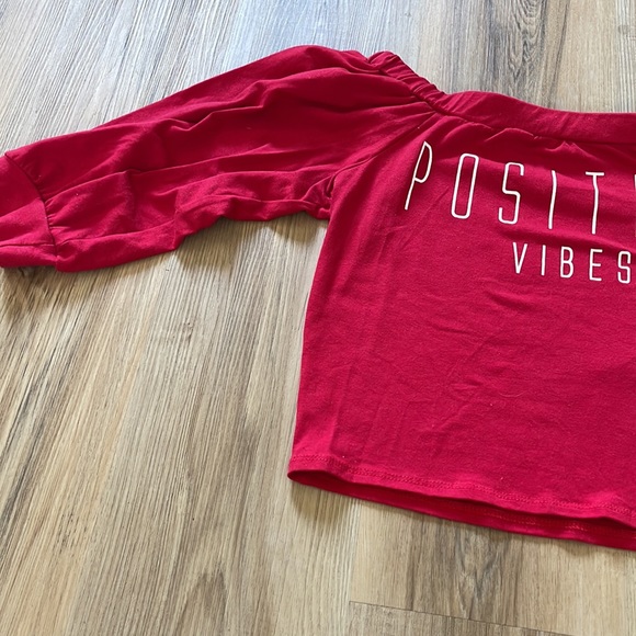 Papaya positive vibes top - Picture 2 of 4